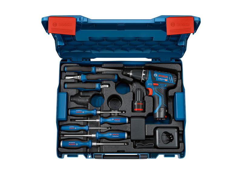 BOSCH Combo Kit GSR 12V-15 Professional und Handwerkzeuge