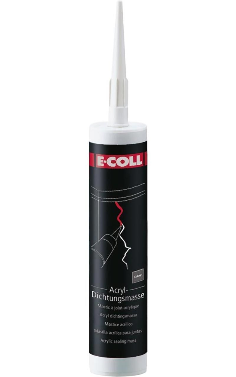 E-COLL Acryl Dichtmasse grau 310ml Kartschue