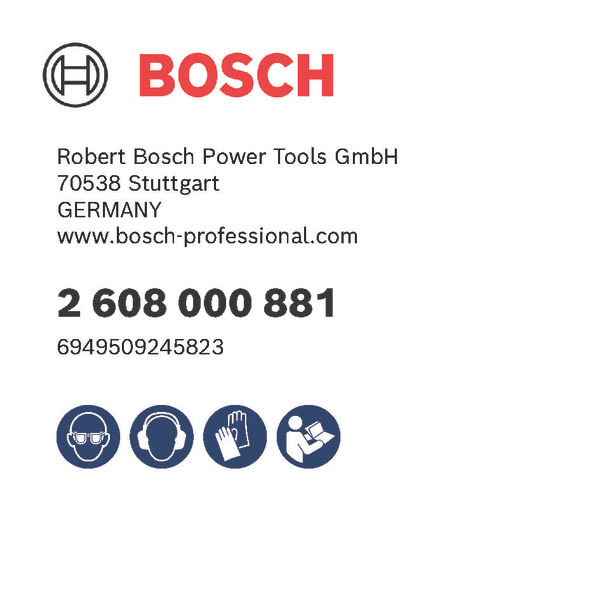 BOSCH PRO Absaughaube, ohne Schlüssel, HG, 115/125 mm