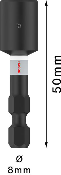 BOSCH PRO Nutsetter Impact Bit, 8 x 50 mm