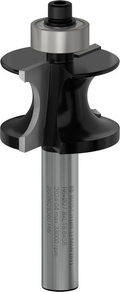 BOSCH PRO Halbstabfräser, R 6, Schaft 8 mm