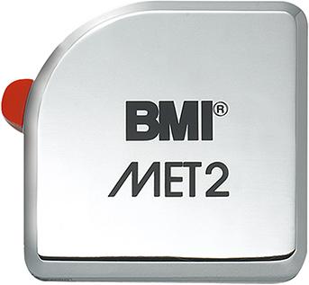 BMI Taschenbandmaß MET2 2mx13mm weiß BMI
