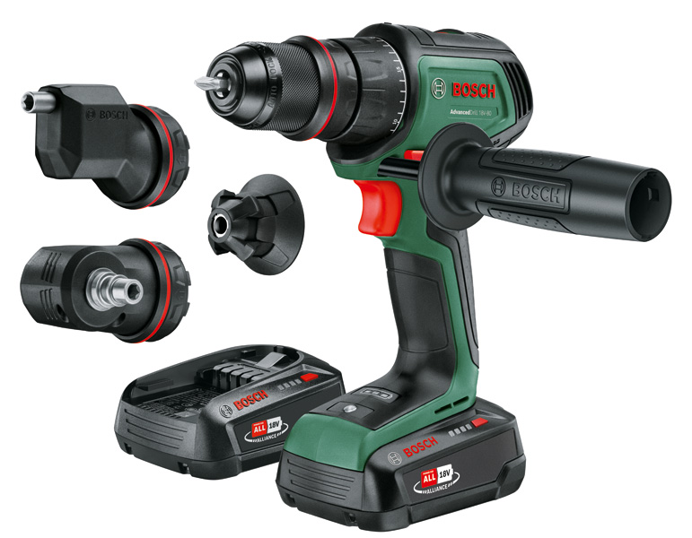 BOSCH Akku-Bohrschrauber AdvancedDrill 18V-80 QuickSnap, 2x Akku PBA 18V 2.5Ah