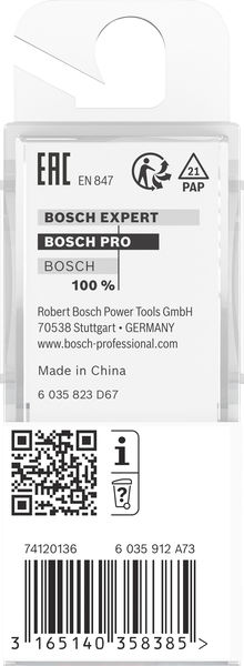 BOSCH PRO Nutfräser, einschneidig, Ø 4 x L 8, Schaft 8 mm