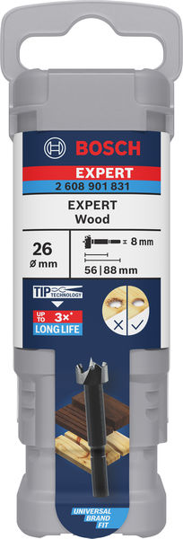 BOSCH EXPERT Wood Forstnerbohrer, 26 mm BOSCH EXPERT Wood Forstnerbohrer, 26 mm
