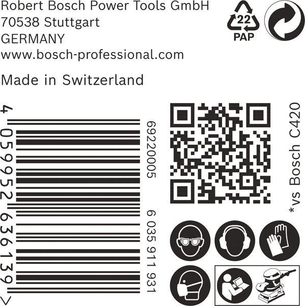 BOSCH EXPERT C470 Schleifblatt, 80x133mm, K120, 8 Löcher, 50-tlg. BOSCH EXPERT C470 Schleifblatt, 80x133mm, K120, 8 Löcher, 50-tlg.