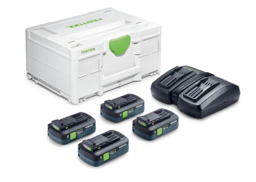 FESTOOL Energie-Set SYS 18V 4xTBX4/TCL6DUO FESTOOL Energie-Set SYS 18V 4xTBX4/TCL6DUO
