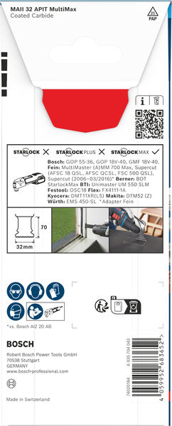 BOSCH EXPERT PAIZ 32 AIT MetalMax Tauchsägeblatt, 32 x 70 mm BOSCH EXPERT PAIZ 32 AIT MetalMax Tauchsägeblatt, 32 x 70 mm