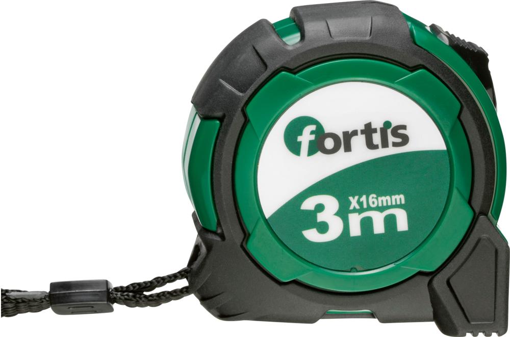 FORTIS Taschenbandmaß 3mx16 mm FORTIS