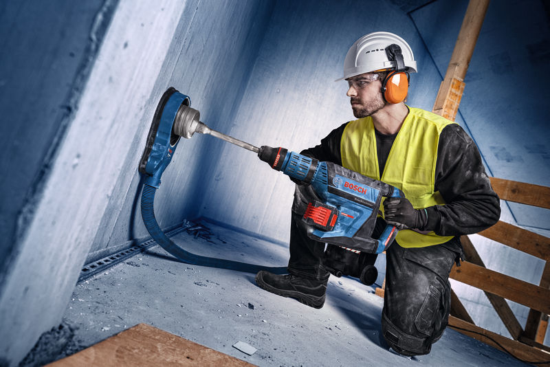 BOSCH EXPERT Akku-Bohrhammer mit SDS max EXBH18V-45, XL-BOXX