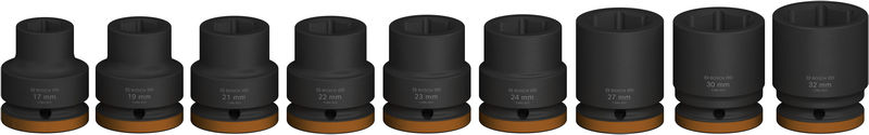 BOSCH PRO Impact Steckschlüsselsatz Set, 3/4", Standard, 9-tlg. BOSCH PRO Impact Steckschlüsselsatz Set, 3/4", Standard, 9-tlg.