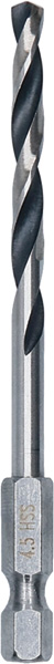 BOSCH HSS PointTeQ Sechskantbohrer 4,5 mm BOSCH HSS PointTeQ Sechskantbohrer 4,5 mm