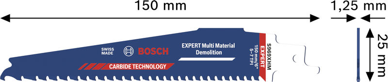 BOSCH EXPERT Multi Material Demolition S969XHM Säbelsägeblatt