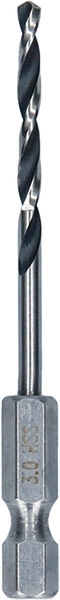 BOSCH Metal HSS Spiralbohrer, 3 x 33 x 72 mm, HEX 1/4“ Schaft BOSCH Metal HSS Spiralbohrer, 3 x 33 x 72 mm, HEX 1/4“ Schaft