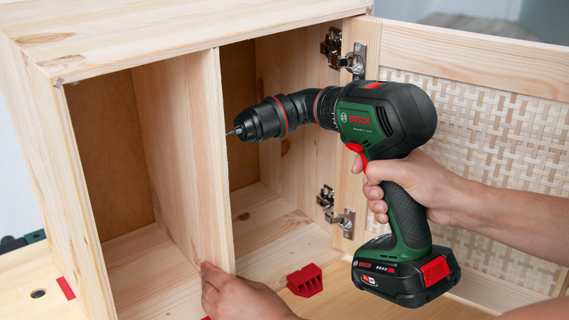 BOSCH Akku-Bohrschrauber AdvancedDrill 18V-80 QuickSnap + 3 Aufsätze