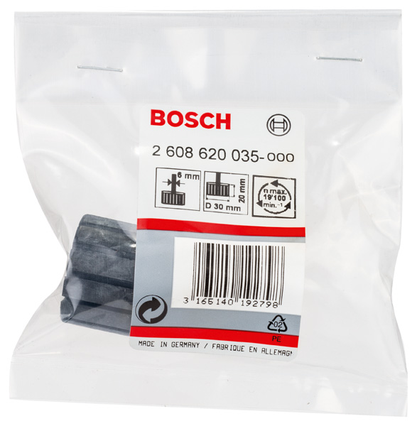 BOSCH Aufnahmeschaft für Schleifhülsen, 30 mm, 20 mm, für Geradschleifer BOSCH Aufnahmeschaft für Schleifhülsen, 30 mm, 20 mm, für Geradschleifer