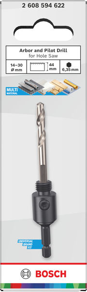 BOSCH Aufsteckhalter und Zentrierbohrer für Lochsäge, 14-30 x 44 mm BOSCH Aufsteckhalter und Zentrierbohrer für Lochsäge, 14-30 x 44 mm