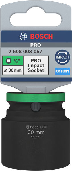 BOSCH PRO Impact Steckschlüsselsatz, 1/2", 30 mm, Standard