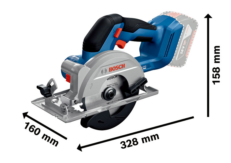 BOSCH Akku-Handkreissäge GKS 18V-51 im Karton