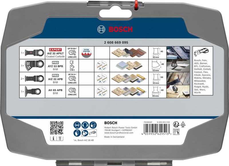 BOSCH Elektriker- und Trockenbau-Set, 5-tlg., Thekendisplay