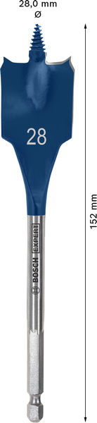BOSCH EXPERT Self Cut Speed Flachfräsbohrer, 28 x 152 mm BOSCH EXPERT Self Cut Speed Flachfräsbohrer, 28 x 152 mm