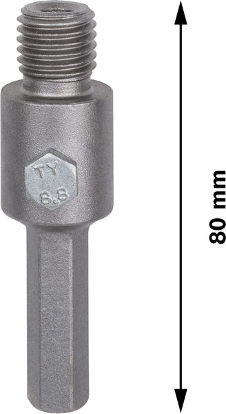 BOSCH PRO Hex Adapter, M16, 80 mm