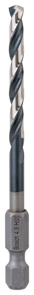 BOSCH HSS Spiralbohrer mit Sechskantschaft 4,5 mm