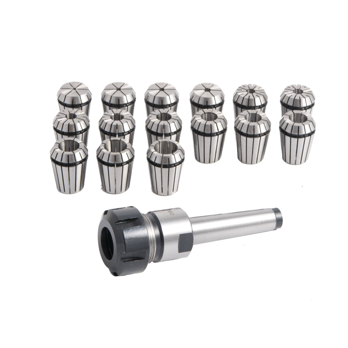 Optimum Spannzangenfutter-Satz MK 2/ ER 25 - M10 Optimum Spannzangenfutter-Satz MK 2/ ER 25 - M10