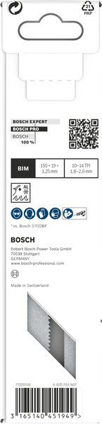 BOSCH PRO Metal Demolition S925VF Säbelsägeblatt, 1,25 x 19 x 150 mm, 5-tlg.