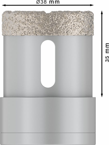 BOSCH PRO Ceramic dry Trockenbohrkrone, 38 x 35 mm, X-Lock BOSCH PRO Ceramic dry Trockenbohrkrone, 38 x 35 mm, X-Lock