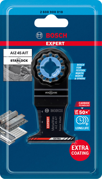 BOSCH EXPERT MetalMax AIZ 45 AIT Blatt für Multifunktionswerkzeuge, 45 mm