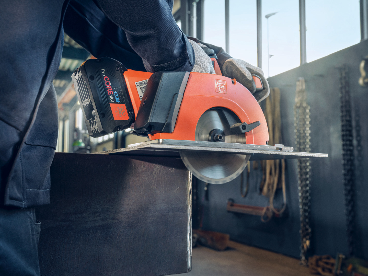 FEIN FEIN Kompakte Akku-Handkreissäge für Metall F-IRON Cut 57 AS FEIN FEIN Kompakte Akku-Handkreissäge für Metall F-IRON Cut 57 AS