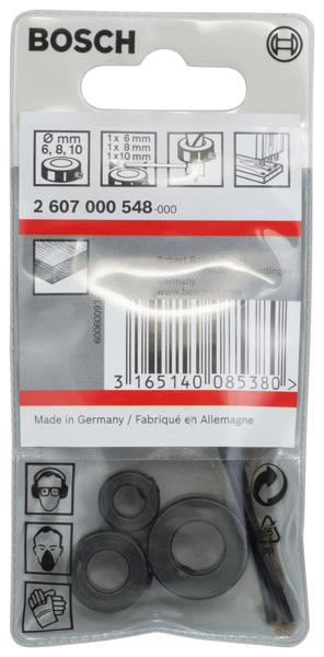BOSCH 4-tlg. Tiefenanschlag-Set für das Holzbohren, 6/8/10 mm