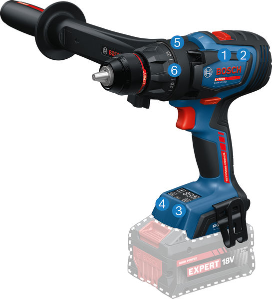 BOSCH EXPERT Akku-Bohrschrauber EXSR18V-150, 2 x EXBA18V-80, L-BOXX 136
