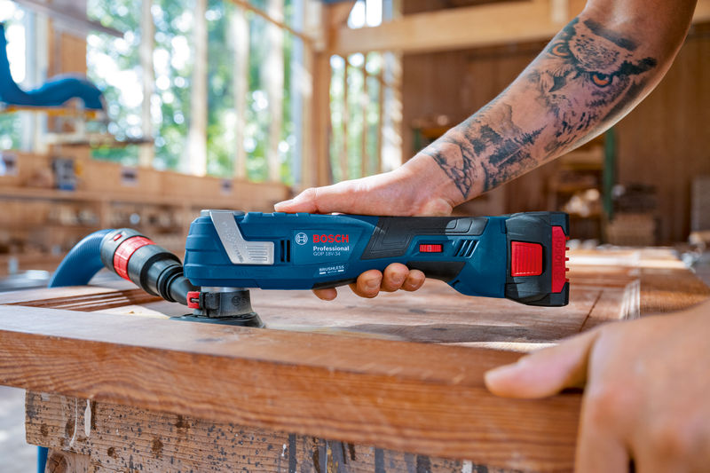 BOSCH Akku-Multi-Cutter GOP 18V-34, Starlock Tauchsägeblätter+diverses Zubehör, L-BOXX BOSCH Akku-Multi-Cutter GOP 18V-34, Starlock Tauchsägeblätter+diverses Zubehör, L-BOXX