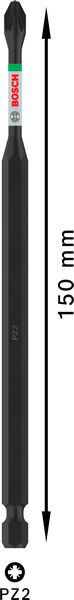 BOSCH PRO Pozidriv Impact Bit, PZ2, 150 mm