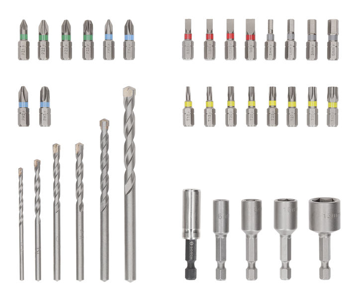 BOSCH Extra Hard Schrauberbit- und CYL-3 Bohrer-Set, 35-tlg. BOSCH Extra Hard Schrauberbit- und CYL-3 Bohrer-Set, 35-tlg.