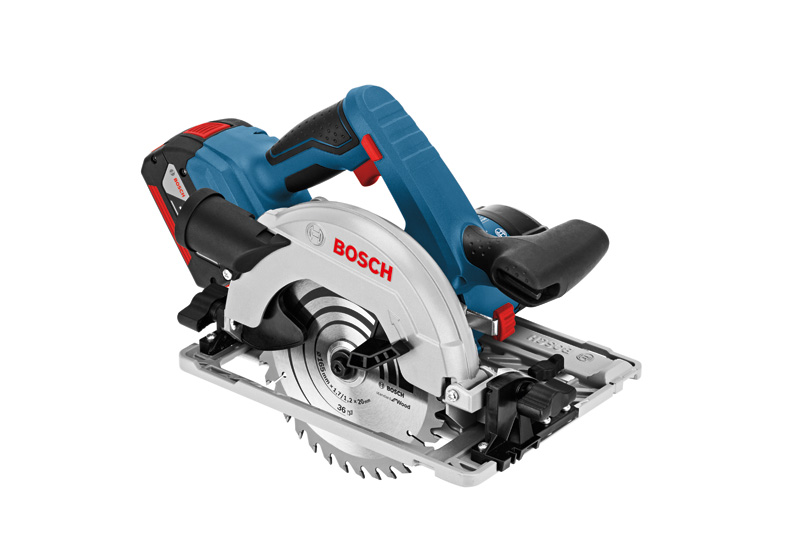 BOSCH Akku-Kreissäge GKS 18V-57 G, mit 2x 4,0 Ah Li-Ion Akku, in L-BOXX