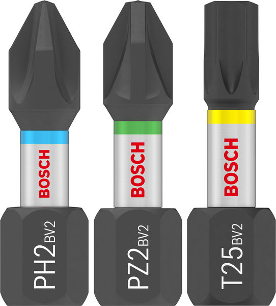 BOSCH PRO Impact Bit Set, 25 mm, Display, 10 x 25-tlg BOSCH PRO Impact Bit Set, 25 mm, Display, 10 x 25-tlg