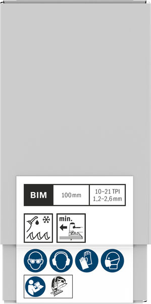 BOSCH PRO Metal thick and thin T123XF Stichsägeblatt, 100 mm, 100-tlg. BOSCH PRO Metal thick and thin T123XF Stichsägeblatt, 100 mm, 100-tlg.