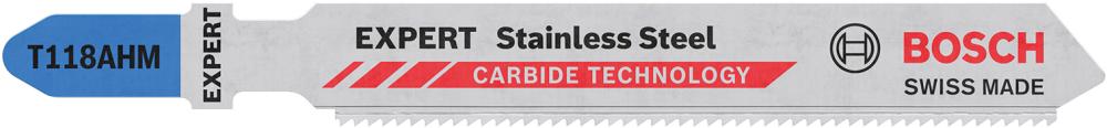 BOSCH EXPERT ‘Stainless Steel’ T 118 AHM Stichsägeblatt, 3 Stück BOSCH EXPERT ‘Stainless Steel’ T 118 AHM Stichsägeblatt, 3 Stück