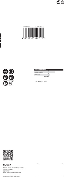 BOSCH EXPERT C470 Schleifblatt, 93x230mm, K100, 8 Löcher, 10-tlg.