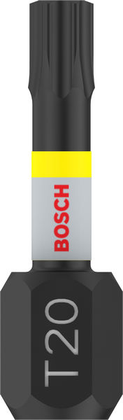 BOSCH PRO Torx Impact Bit, T20, 25 mm, 2-tlg.