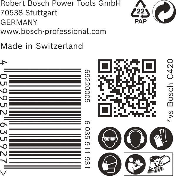 BOSCH EXPERT C470 Schleifblatt, 100x150mm, K80, 7 Löcher, 50-tlg. BOSCH EXPERT C470 Schleifblatt, 100x150mm, K80, 7 Löcher, 50-tlg.
