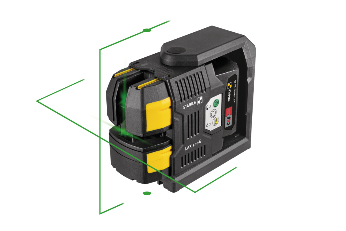 STABILA Kreuzlinien-Lot-Laser LAX 500 G, 12-V-System, 7-teiliges Set, mit Akku und Ladegerät (EU) STABILA Kreuzlinien-Lot-Laser LAX 500 G, 12-V-System, 7-teiliges Set, mit Akku und Ladegerät (EU)