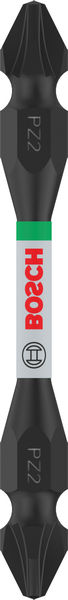 BOSCH PRO Impact Schrauberbit mit Doppelklingen u. Pick and Click-Einsätzen, PZ2, 65mm