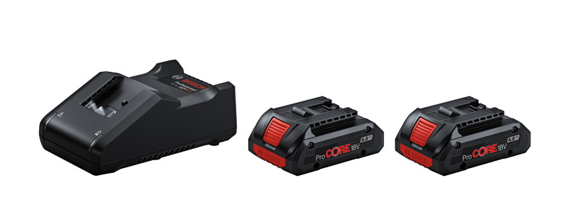 BOSCH Starter-Set 2x ProCORE18V 4.0Ah, GAL 18V-40 in Karton