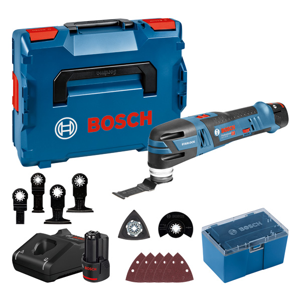 BOSCH Akku-Multi-Cutter GOP 12V-28, 2 x Akku GBA 12V 3.0Ah