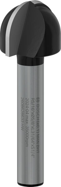BOSCH PRO Hohlkehlfräser, R 5/16", Schaft 1/4" BOSCH PRO Hohlkehlfräser, R 5/16", Schaft 1/4"