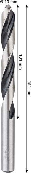 BOSCH Metal HSS Spiralbohrer, 13 x 101 x 151 mm, CYL-Schaft